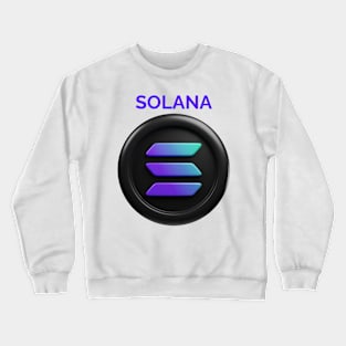 SOLANA 3d front view rendering cryptocurrency Crewneck Sweatshirt